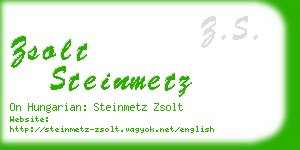 zsolt steinmetz business card